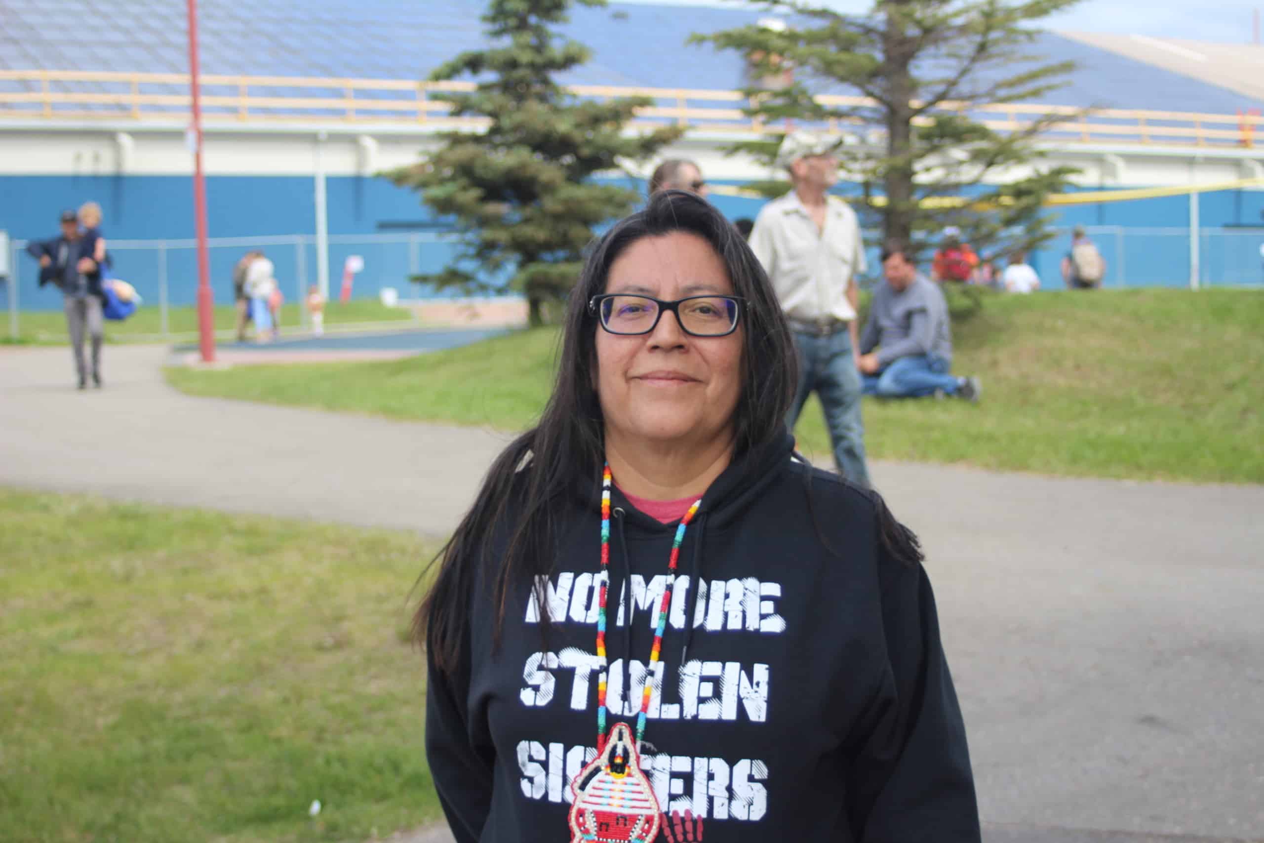 Connie Greyeyes, Northern Case Manager for Missing and Murdered Indigenous Women and Girls through the Indian Residential School Survivors Society. (Spencer Hall, Energeticcity.ca)