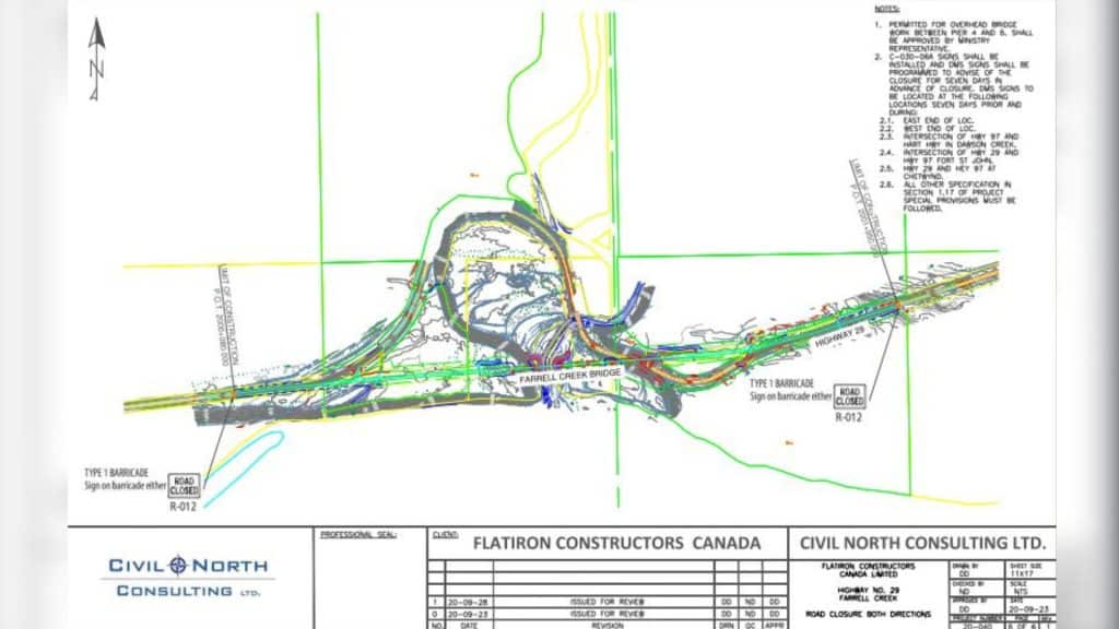 Farrell Creek Bridge Closure