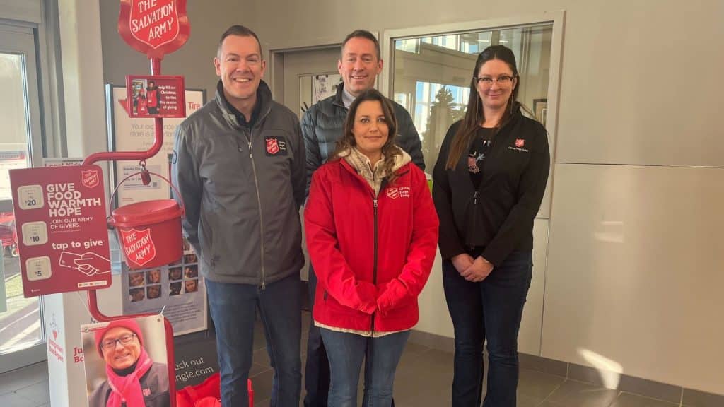 The salvation army christmas kettle campaign