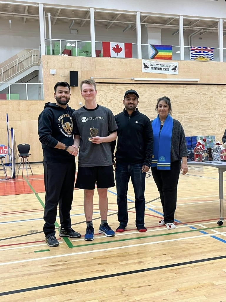Peace Region Badminton & Recreational Club tournament winner and coach and Mayor Lilia Hansen. (Supplied)