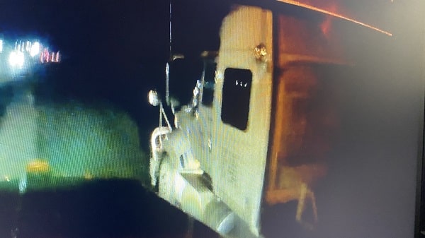 Truck involved in fatal MVI. (Supplied)