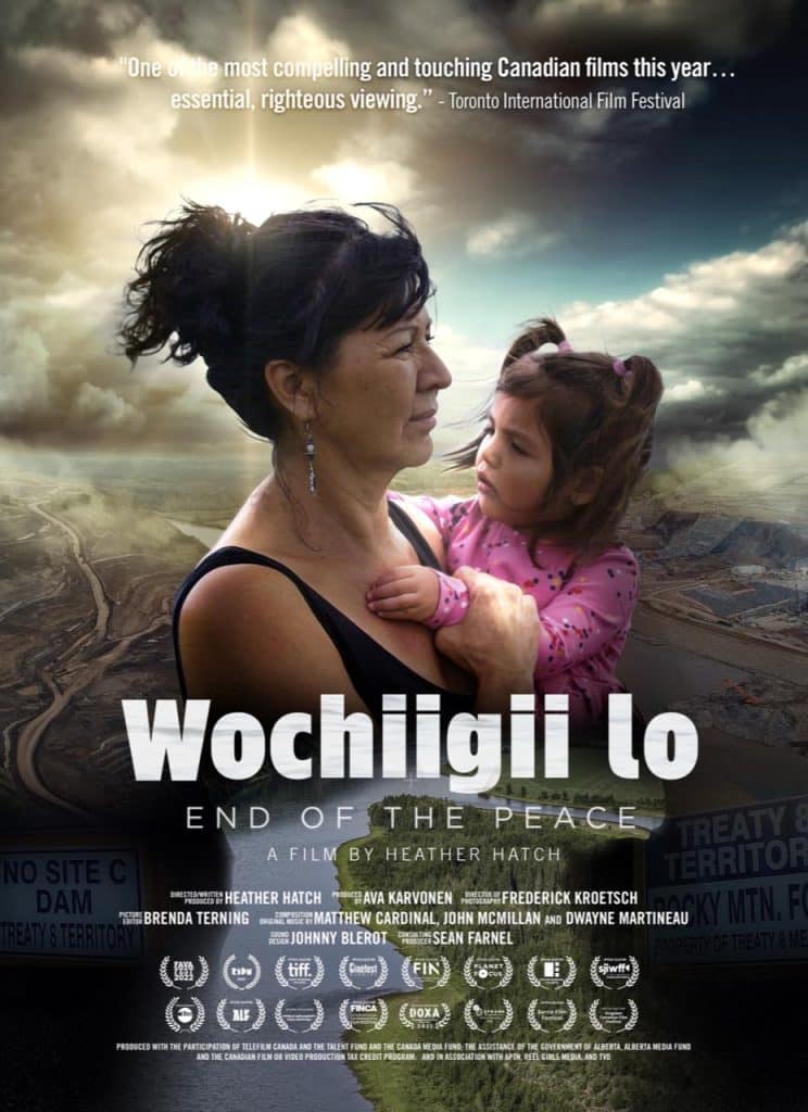 A movie poster for Wochiigii lo End of the Peace from Heather Hatch.
